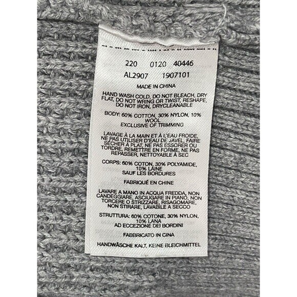 Columbia Pine Street Jacquard Pullover Sweater Women XS Gray Mock Neck Ski Lodge - Picture 8 of 8